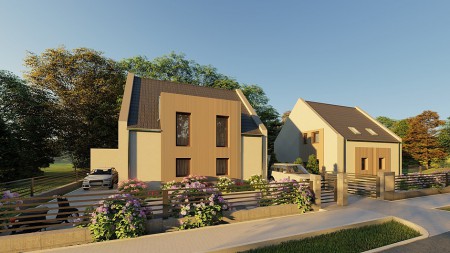 Vizualizace projektu Byty s pozemky Olomouc-Chomoutov